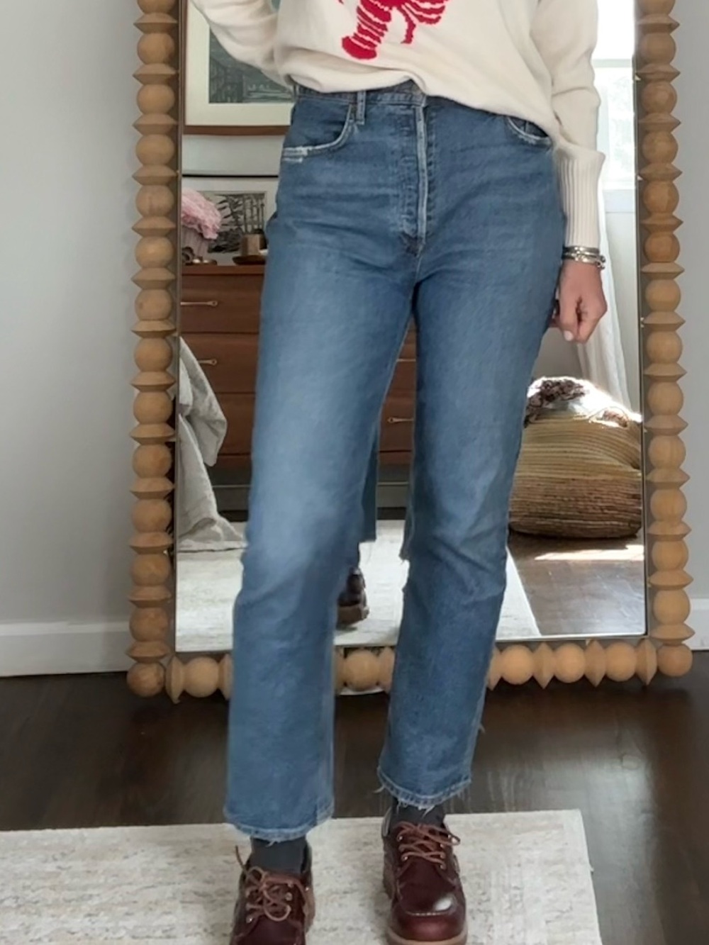 AGolde Riley Crop Jeans size 28